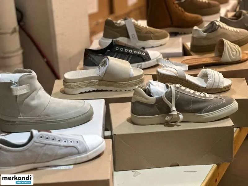 6,50€ por par, mezcla de zapatos de marca europea, mezcla de diferentes modelos y tallas para mujer y hombre, cartón mixto, merc