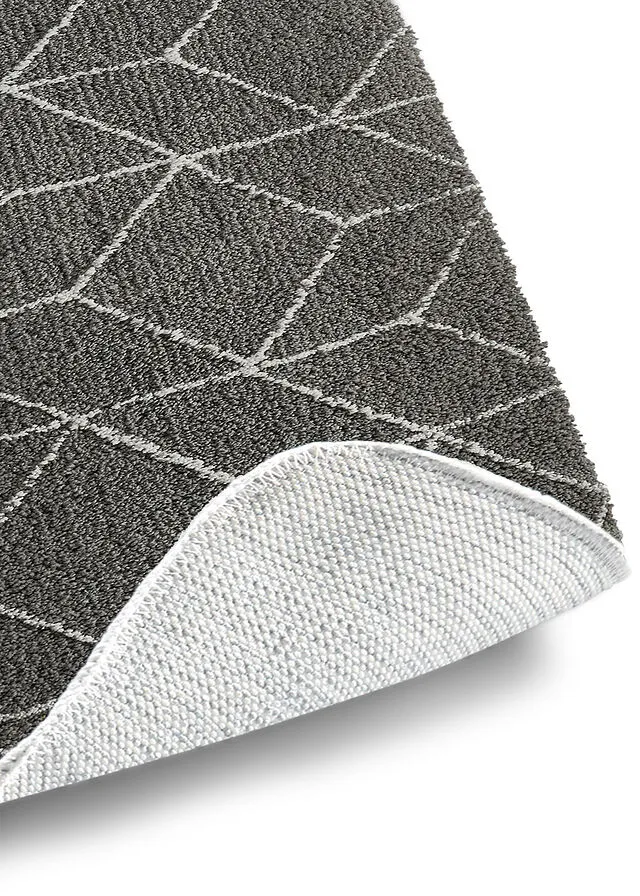 Alfombra de baño con estampado gráfico Gris