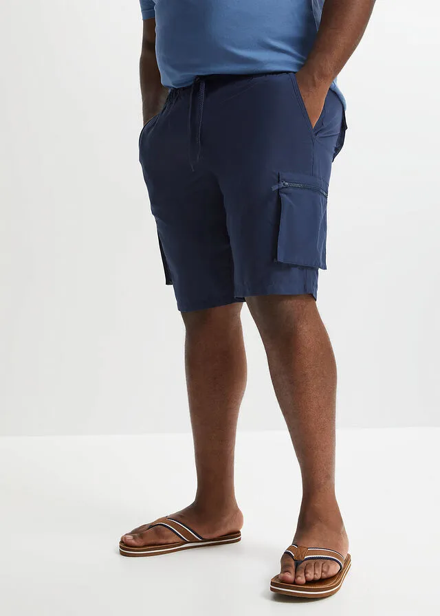 Bermudas de microfibra con estampado cargo Gris ahumado