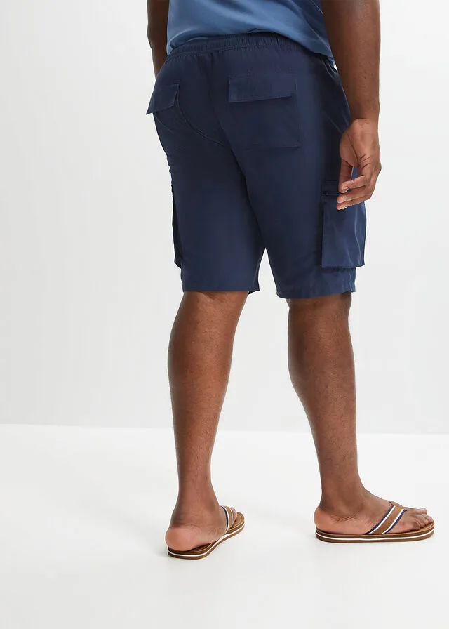 Bermudas de microfibra con estampado cargo Gris ahumado