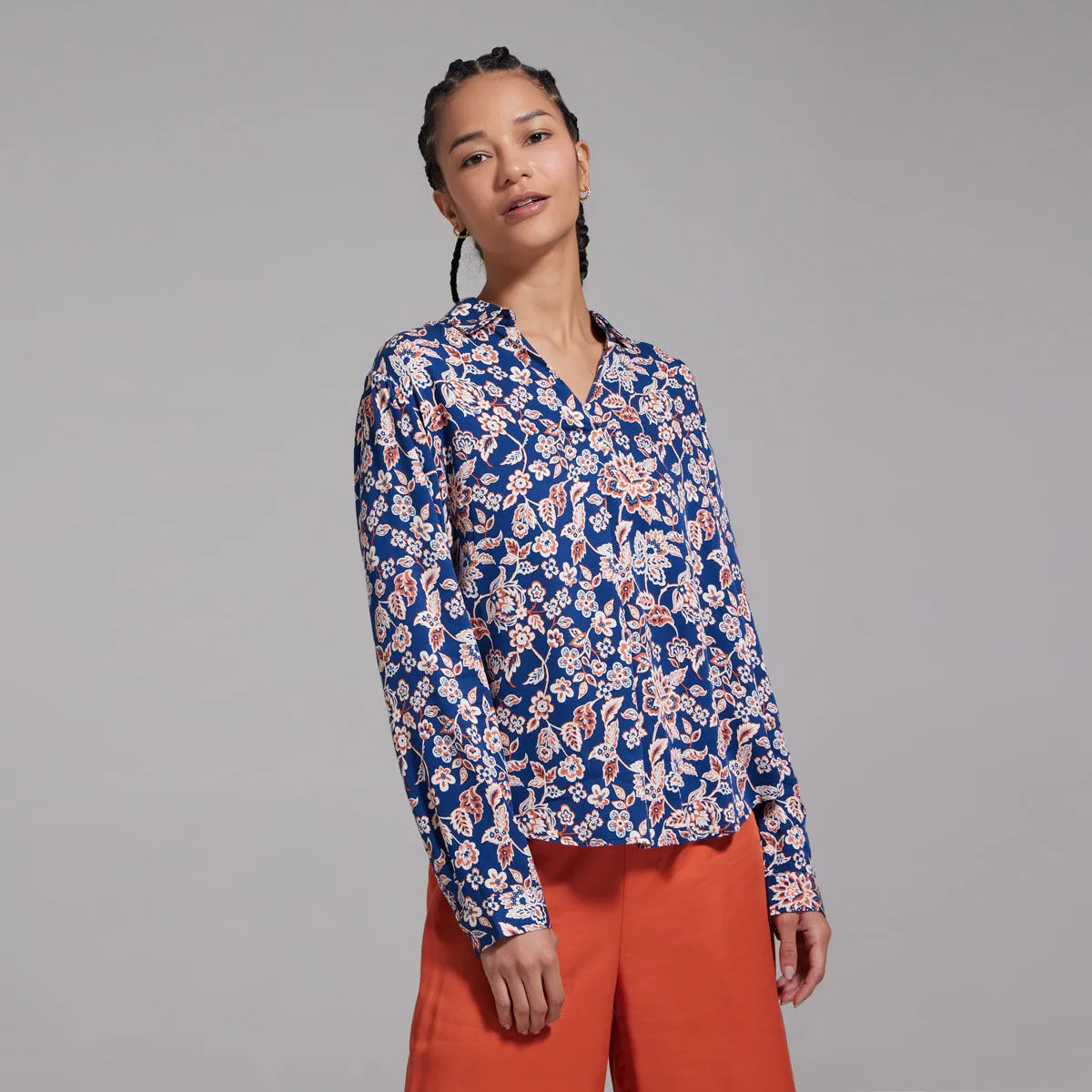 Blusa con Escote en V