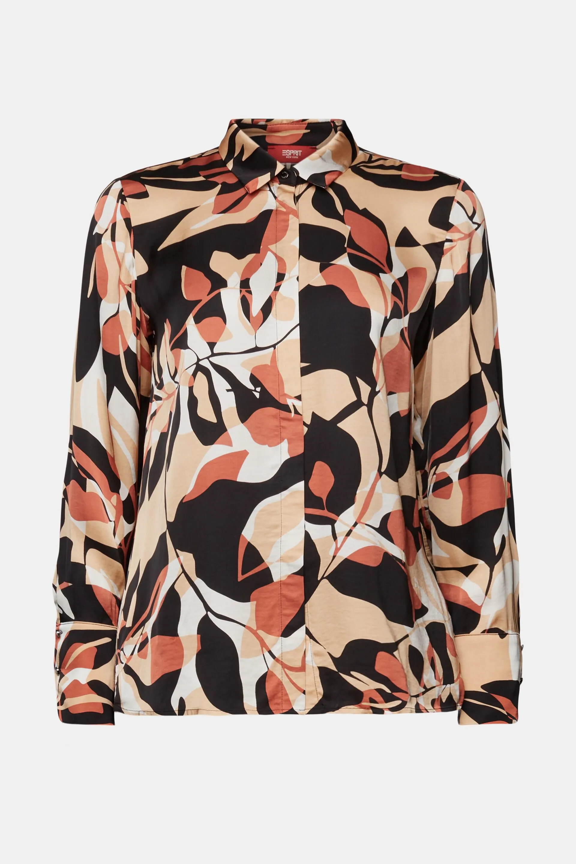Blusa de satén con estampado allover
