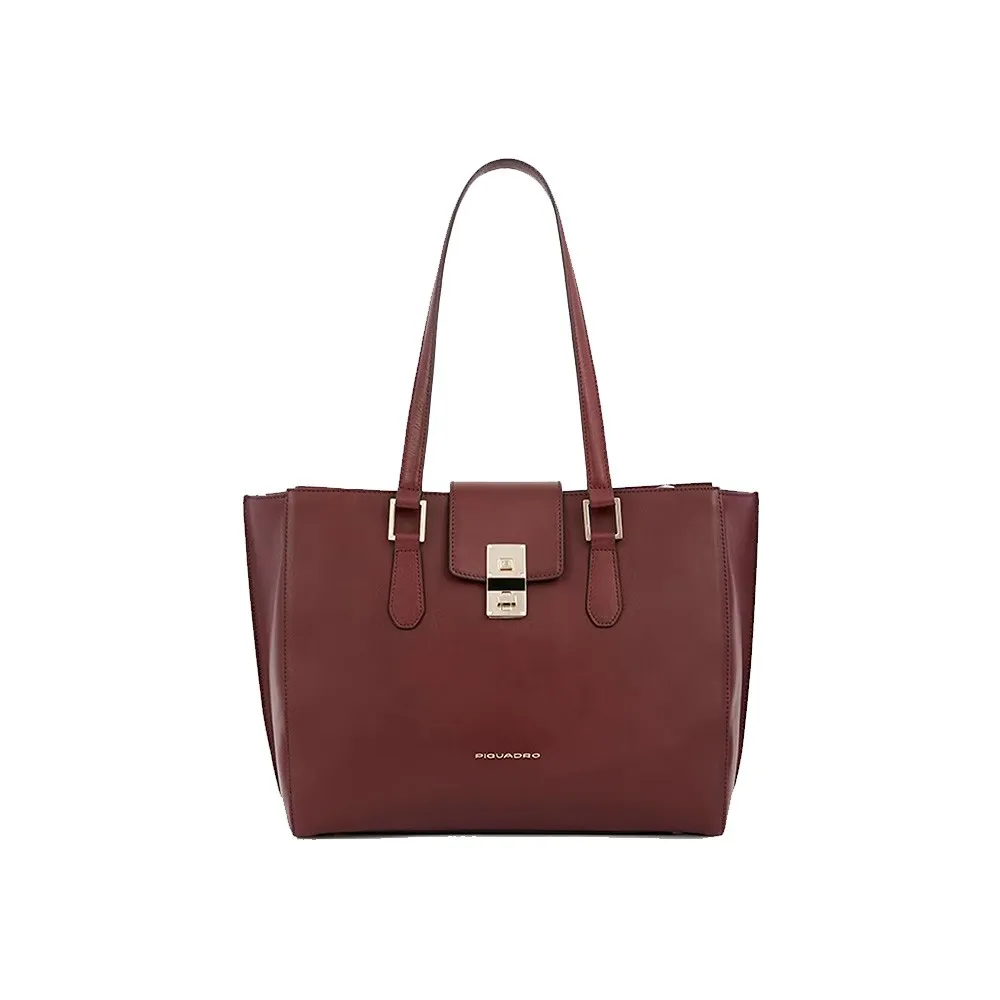 Bolso de Piel Piquadro BD5905DF/BO Color Borgoña