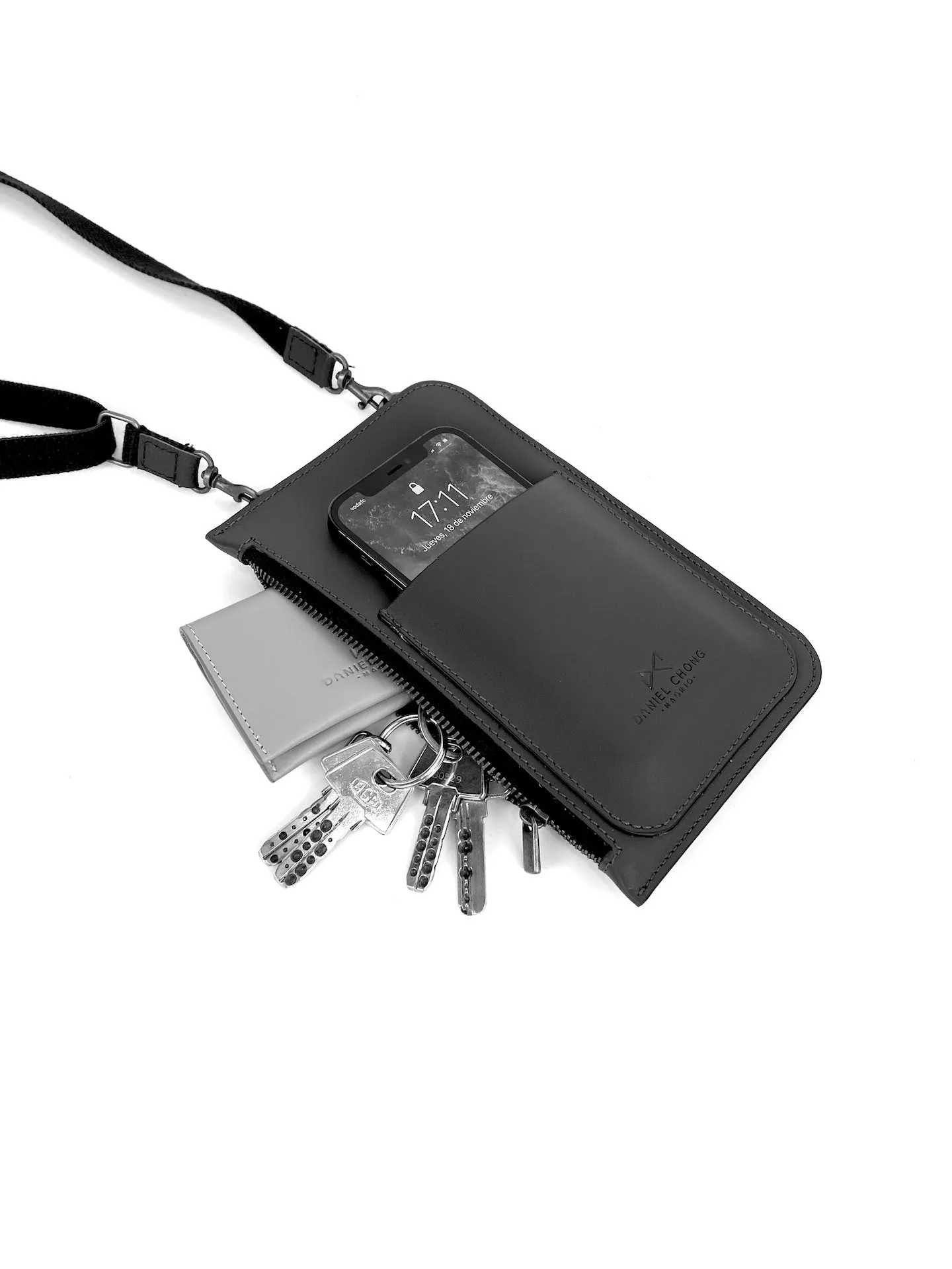 Bolso para móvil negro