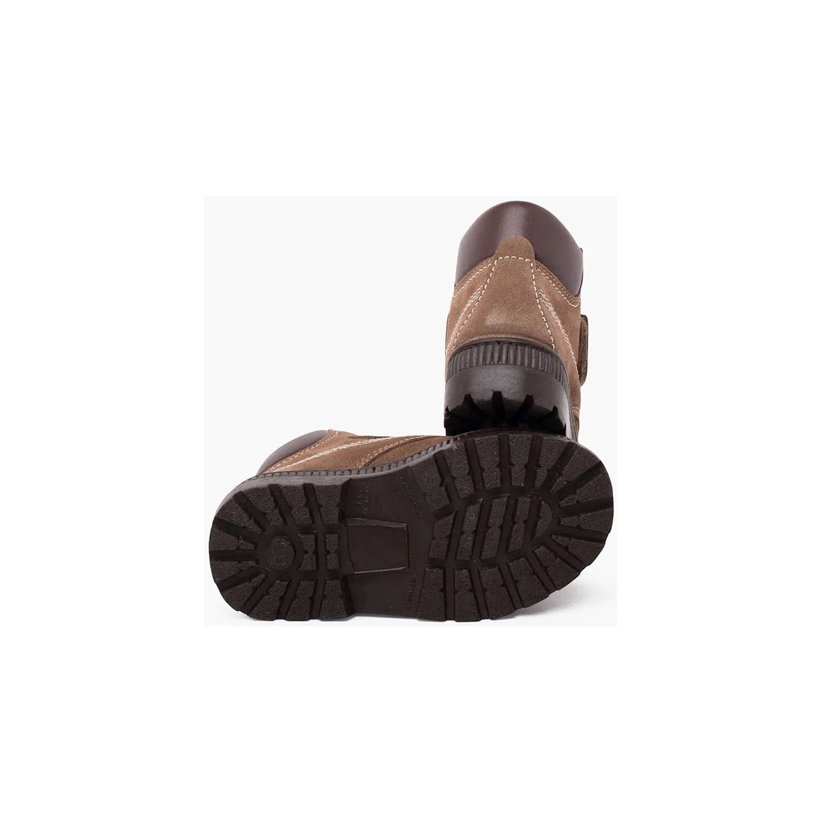 botas suela track cierre adherente pespuntes