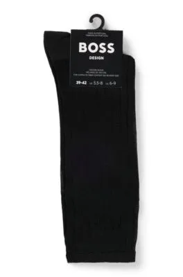 Calcetines acanalados de largo estándar con rayas transparentes