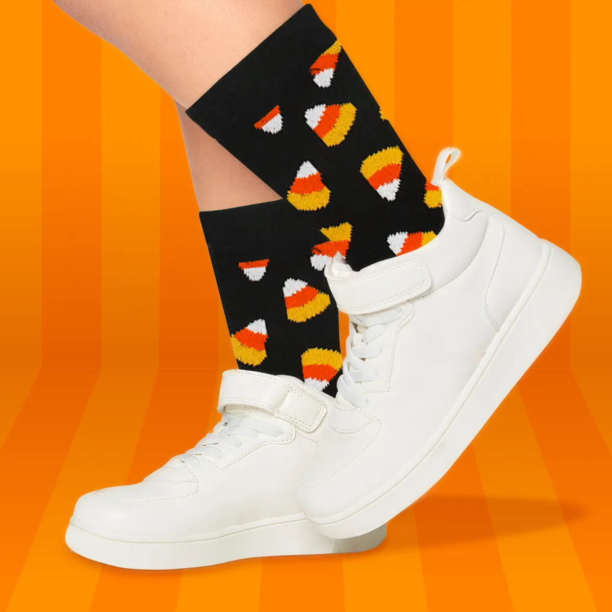 Calcetines color Negro con Diseo de Halloween