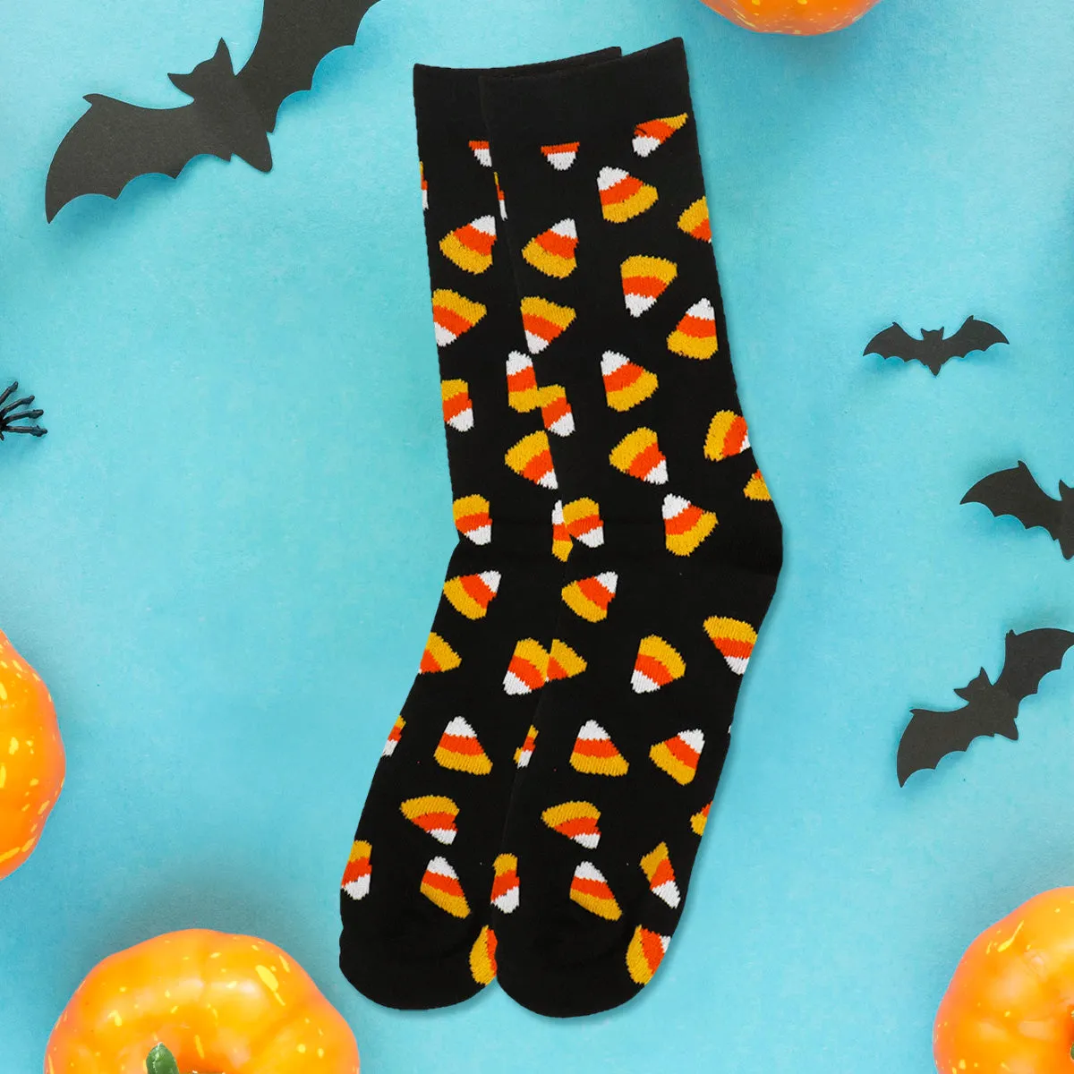 Calcetines color Negro con Diseo de Halloween