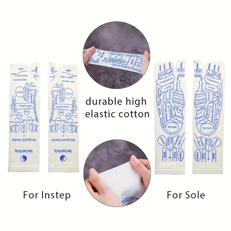 Calcetines de acupresión de masaje de pies fisioterapia masaje alivio de pies cansados ​​calcetines calcetines calcetines de pie