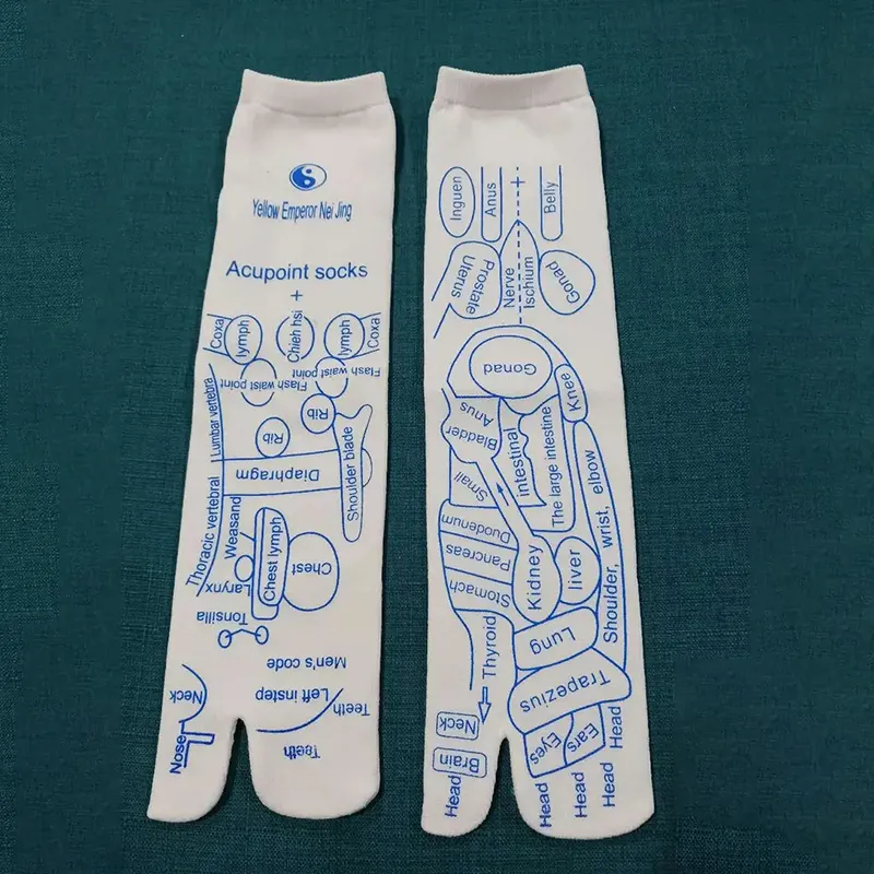 Calcetines de acupresión de masaje de pies fisioterapia masaje alivio de pies cansados ​​calcetines calcetines calcetines de pie