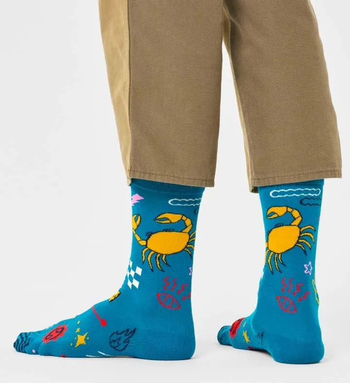Calcetines Happy Socks Signo del Zodiaco Cáncer