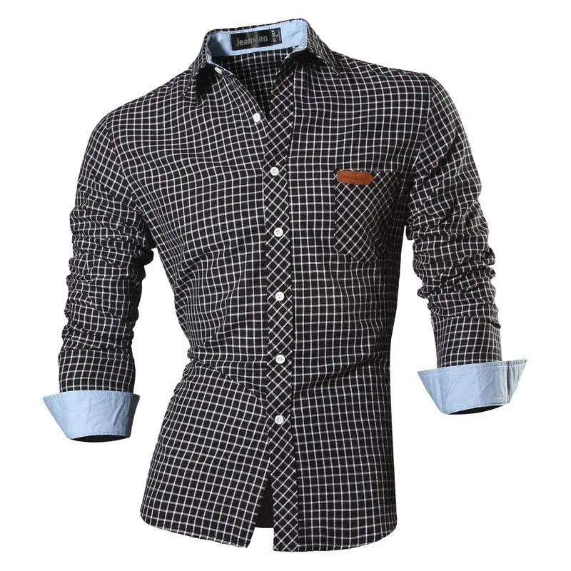 CAMISA HOMBRE CASUAL JEANS MANGA LARGA  60 OPCIONES