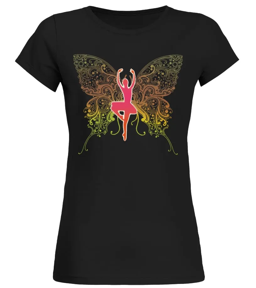 Camiseta BUTTERFLY Mujer Camiseta cuello redondo Mujer