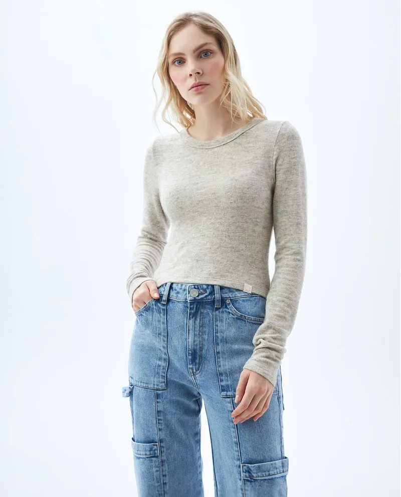 Camiseta con efecto jaspeado para mujer