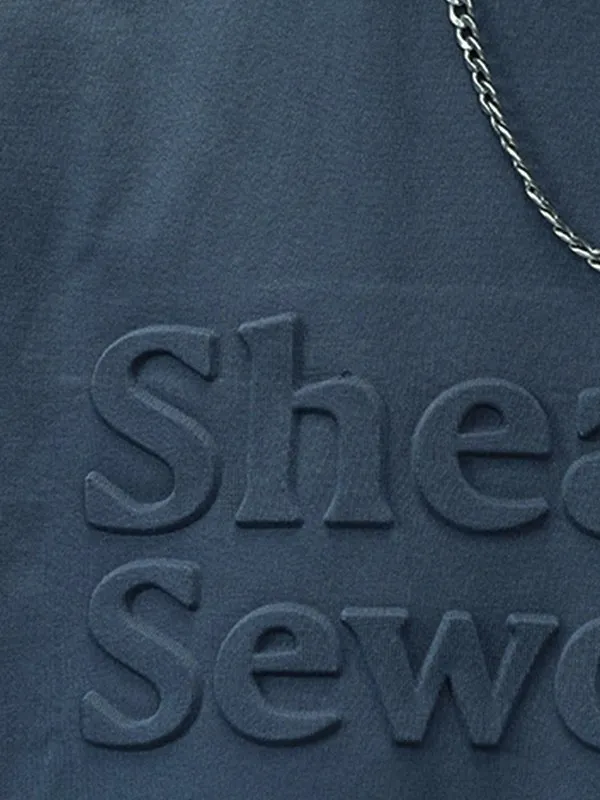 Camiseta con relieve tridimensional para hombre