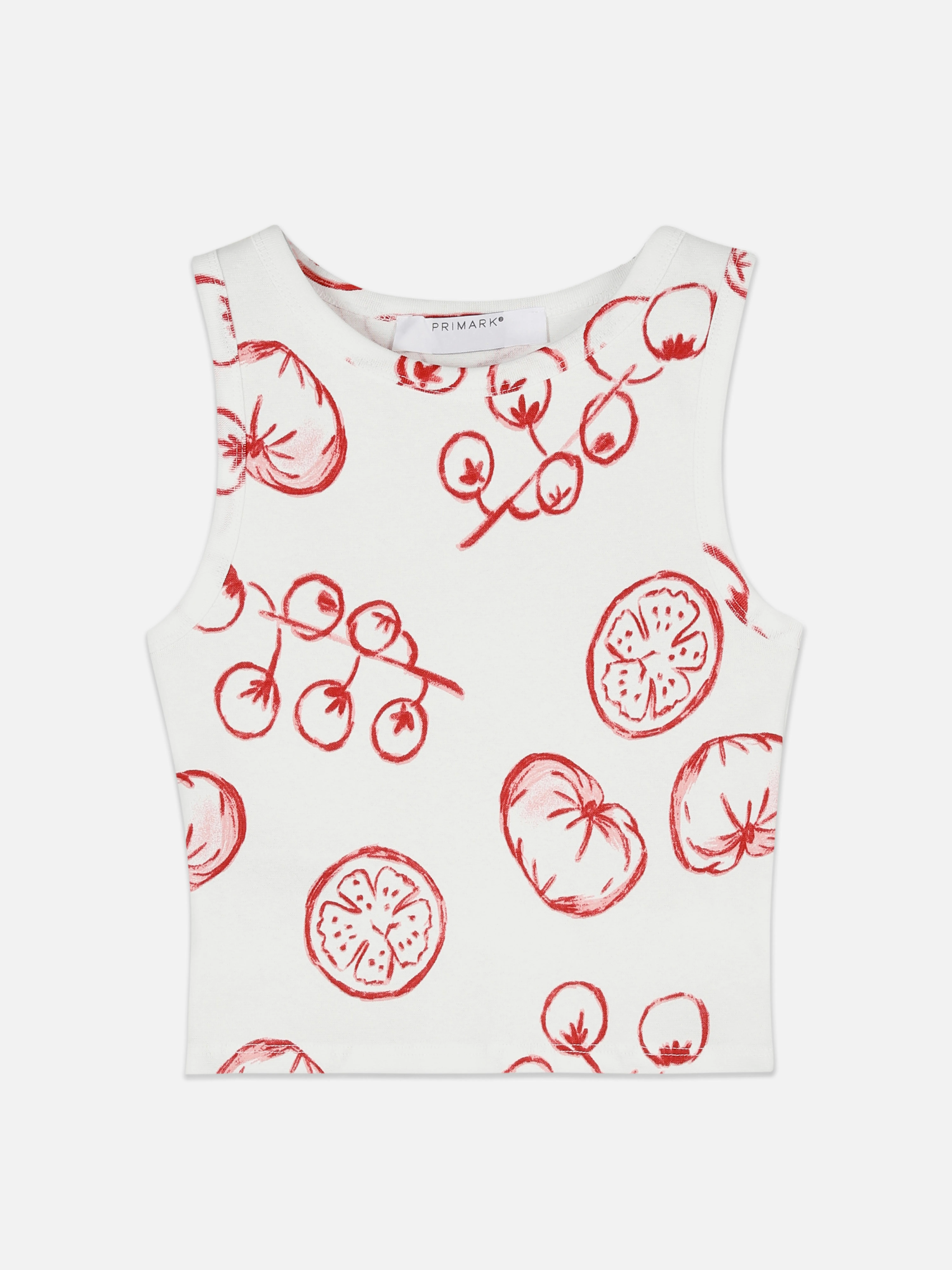 Camiseta corta sin mangas con estampado gráfico