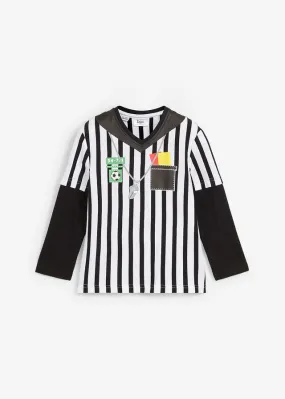 Camiseta de capas Blanco-negro