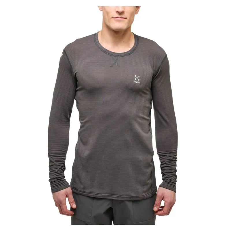 Camiseta de manga larga para hombre Haglöfs L.I.M Roundneck (magnetita)