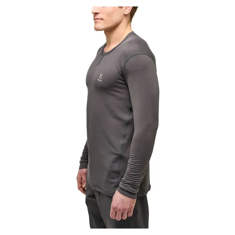 Camiseta de manga larga para hombre Haglöfs L.I.M Roundneck (magnetita)