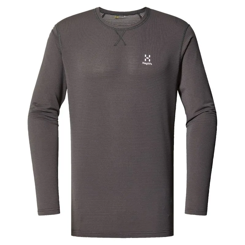 Camiseta de manga larga para hombre Haglöfs L.I.M Roundneck (magnetita)