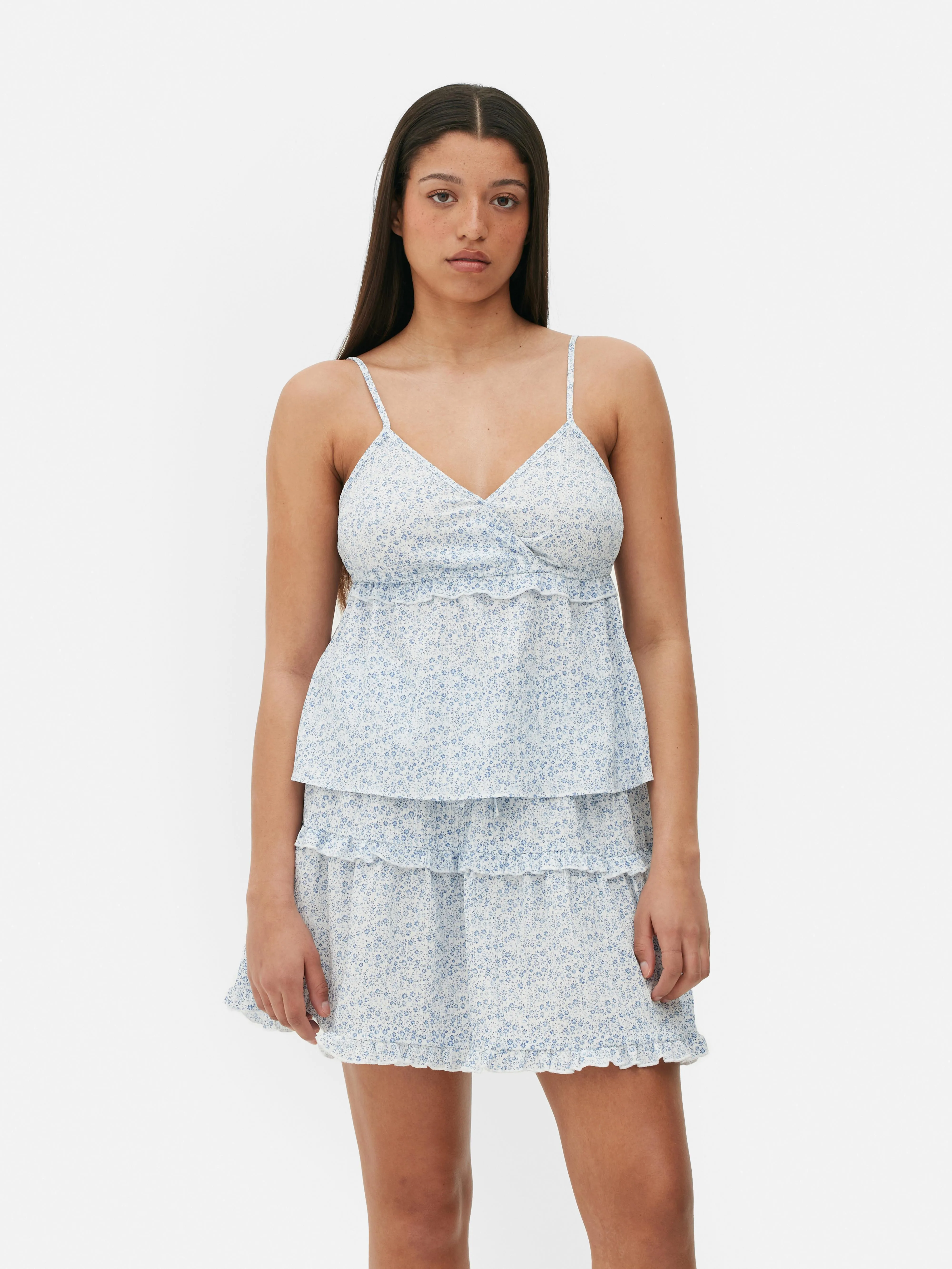 Camiseta de tirantes floral combinable