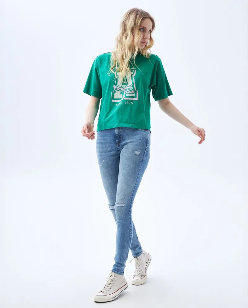 Camiseta estampada para mujer