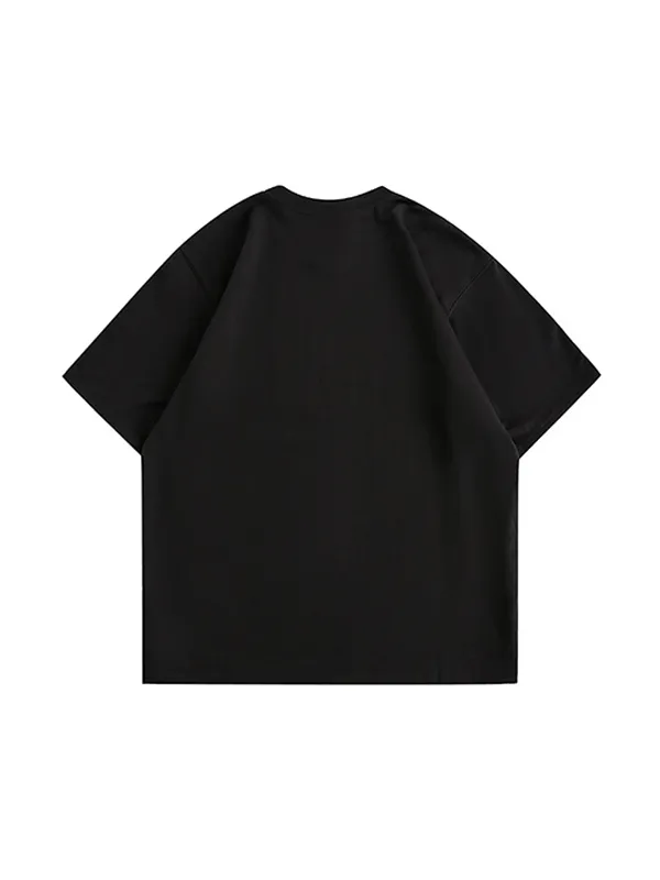 Camiseta extragrande de manga corta con estampado de letras