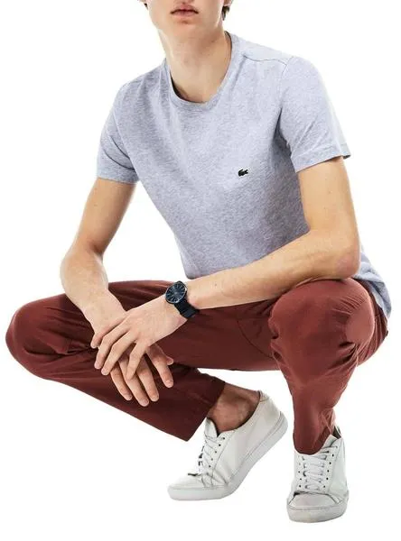 Camiseta Lacoste Circular Gris para Hombre