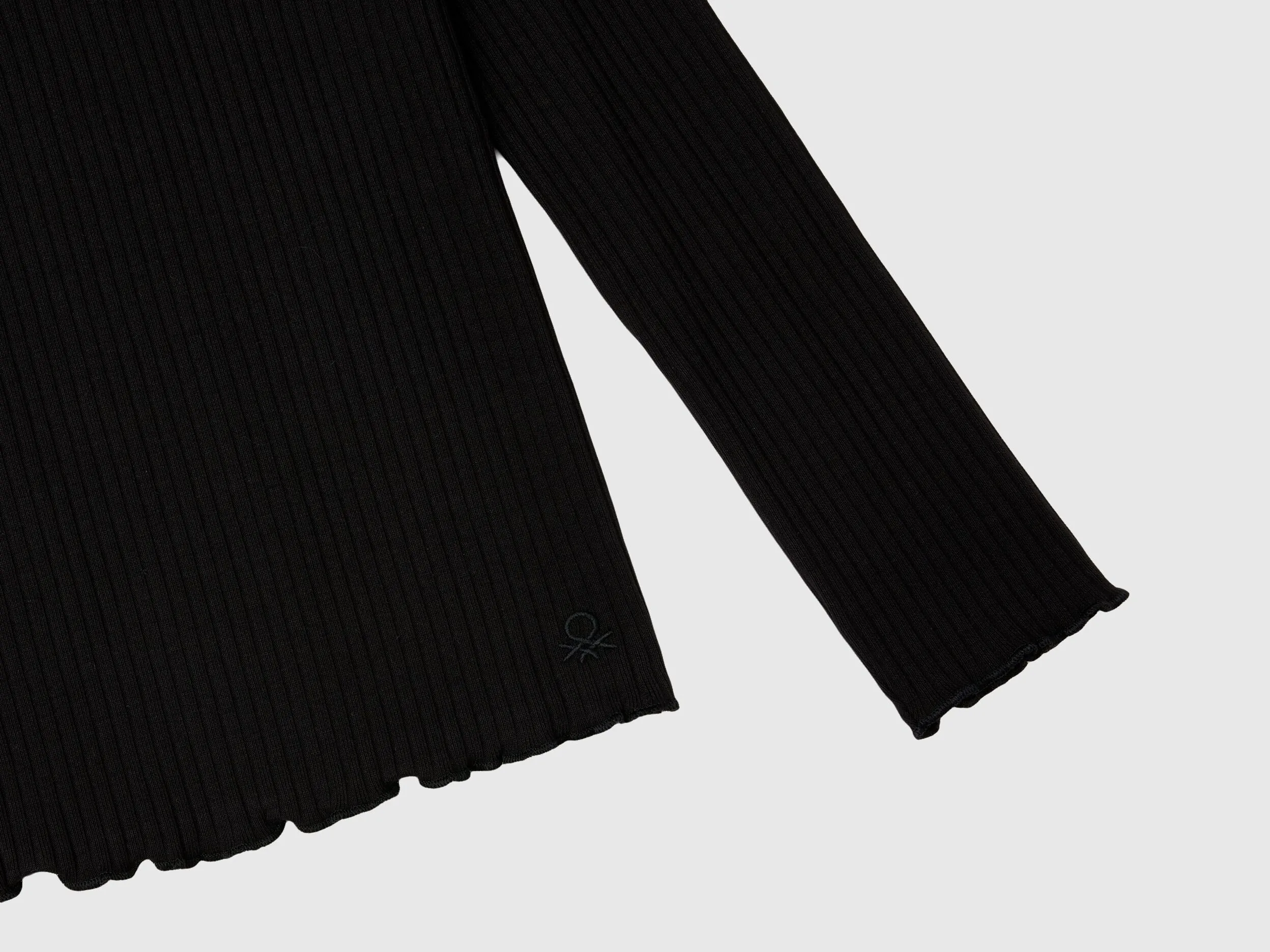 Camiseta slim fit en algodón elástico