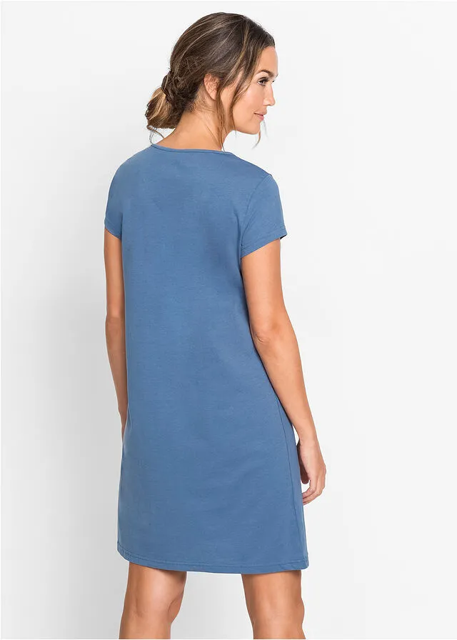 Camisón estampado animales Azul/estampado de búho