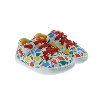 CAMPERZapatilla piel bebé estampado peces Camper K800369