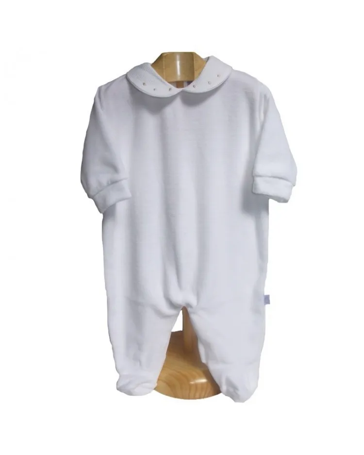 Canastilla bebe completa en blanco y gris