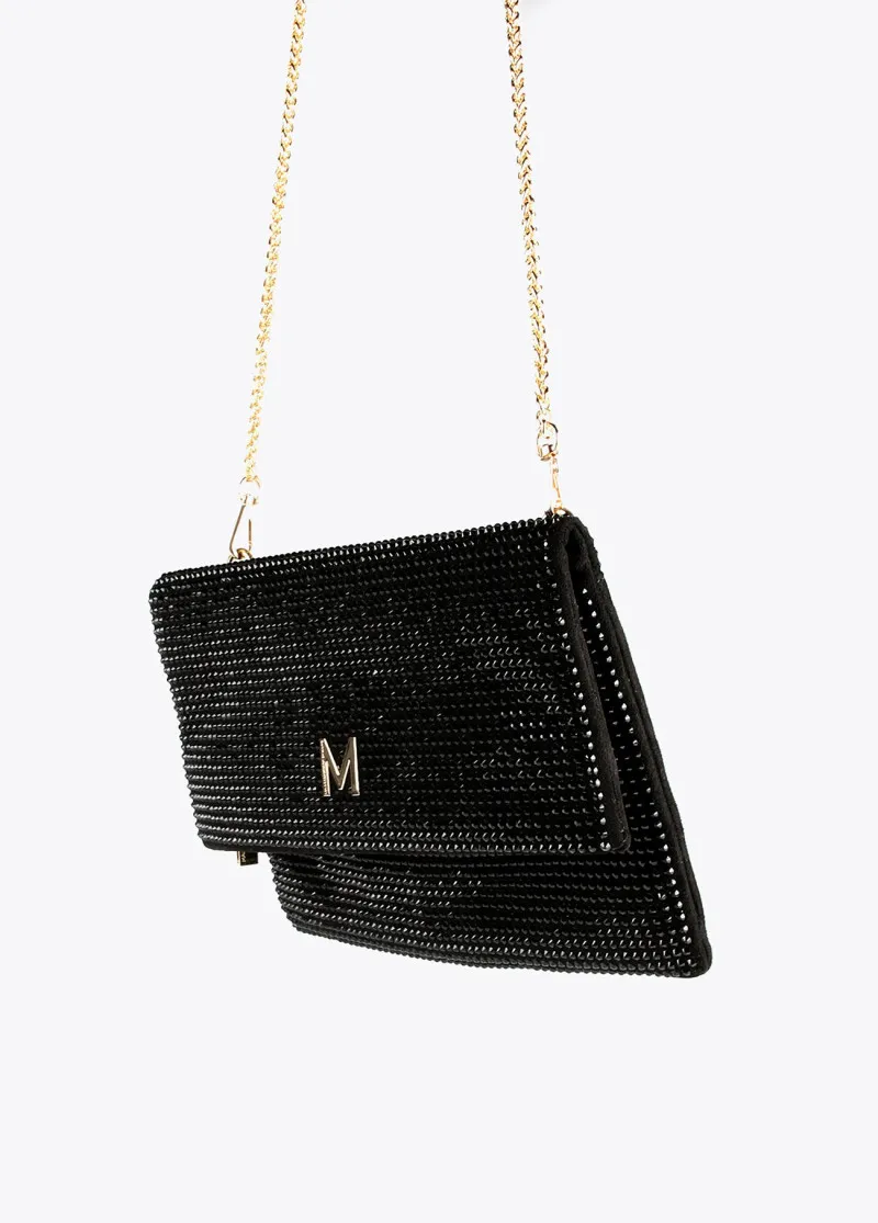 Cartera cristales Lola Casademunt negra