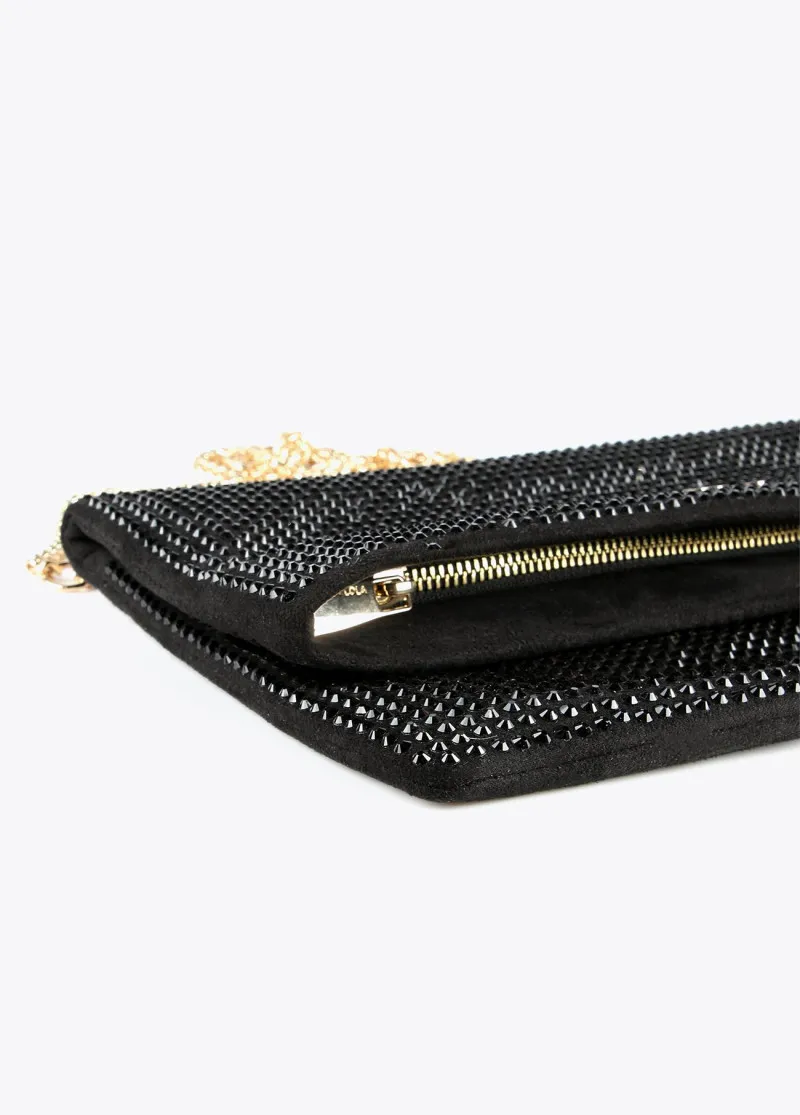 Cartera cristales Lola Casademunt negra