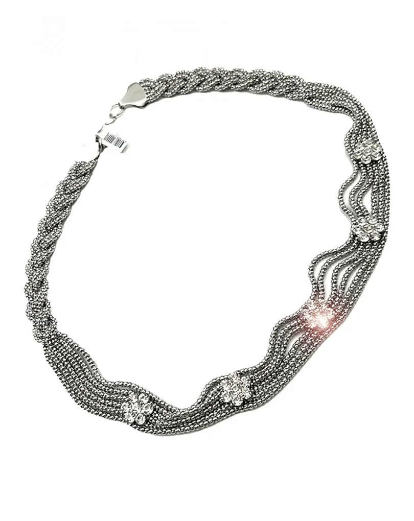 CINTURONES PLATEADOS DE FIESTA CON CADENAS Y CRISTAL PARA SER LA INVITADA IDEAL