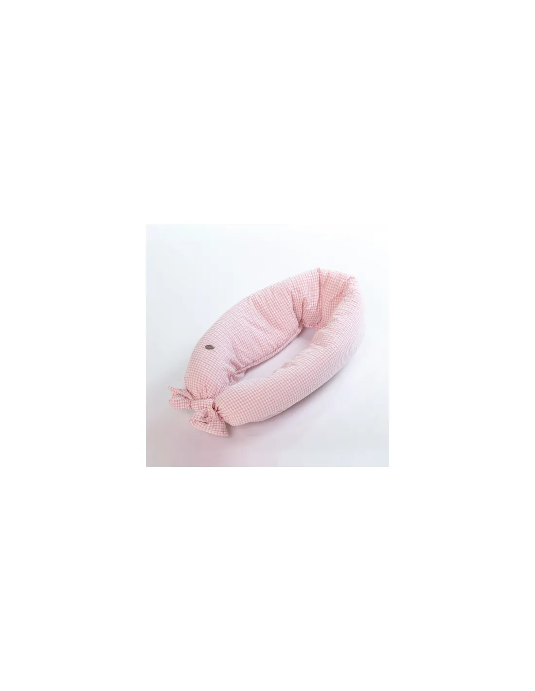 Cojín nido vichy rosa para muñecas de Bebelux