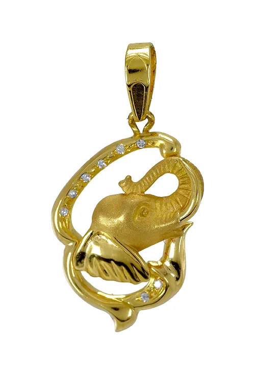 COLGANTE ORO ELEFANTE 001_0440181