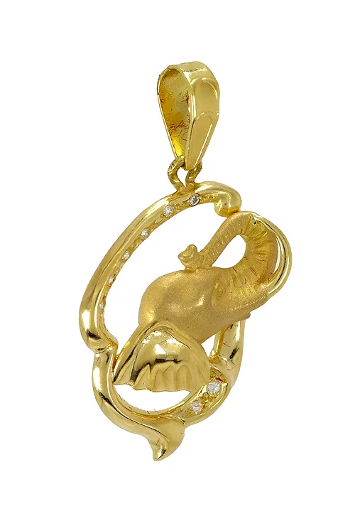 COLGANTE ORO ELEFANTE 001_0440181