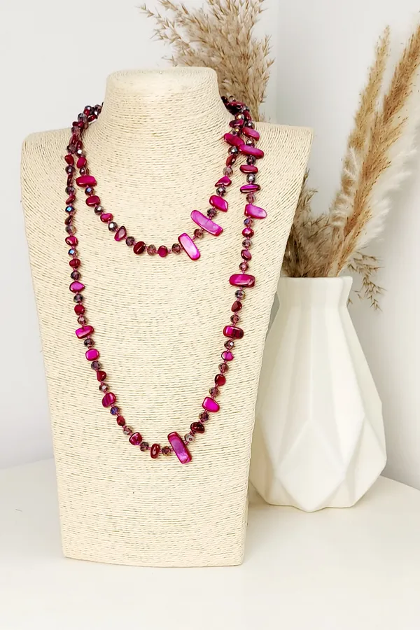 Collar Agata Buganvilla