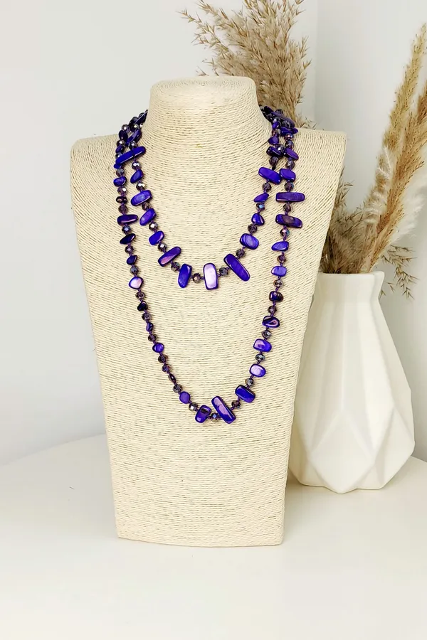Collar Agata Morado
