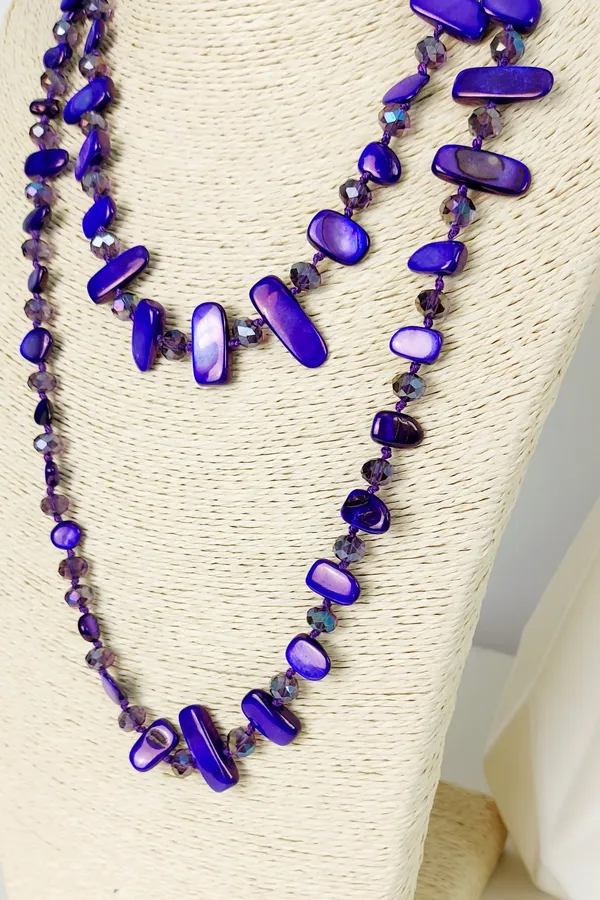 Collar Agata Morado