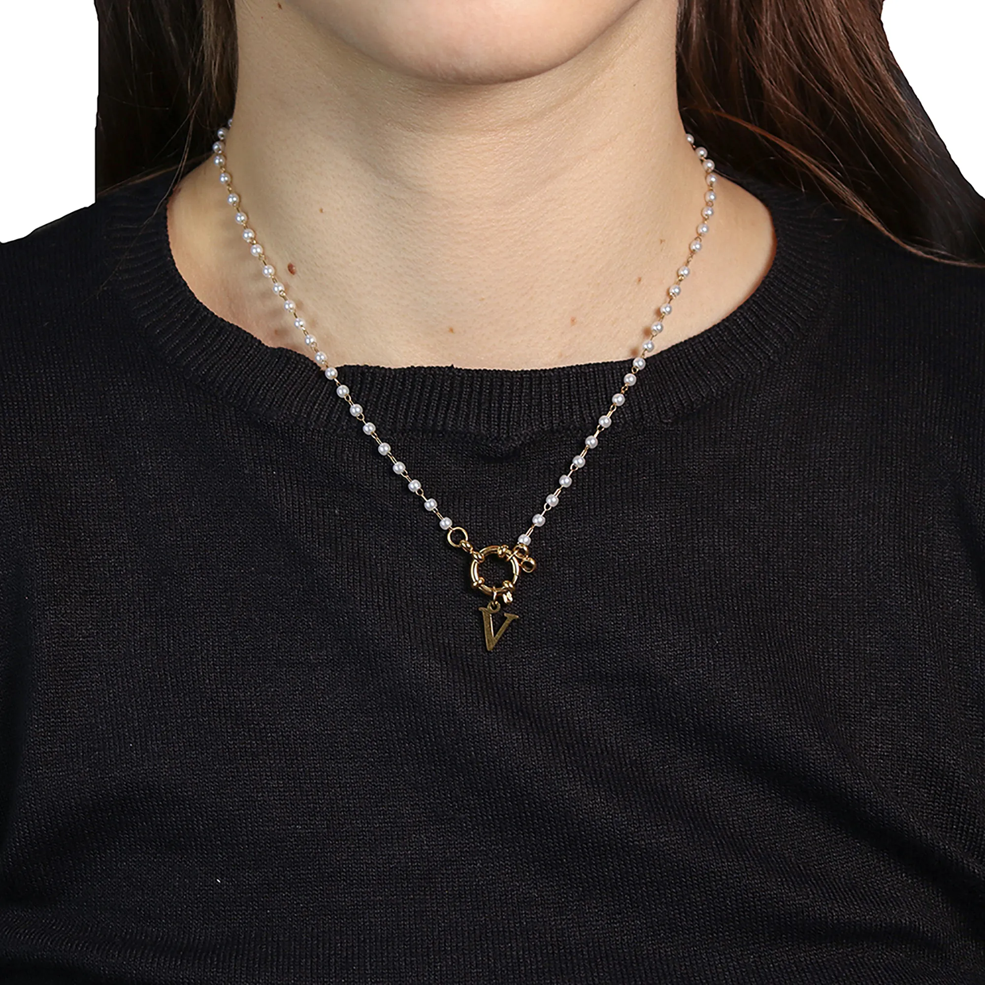 Collar con dije de letras