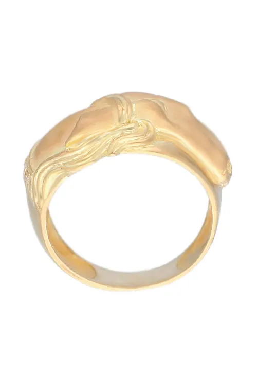 CONJUNTO ORO 18K PENDIENTES Y SORTIJA CABALLOS 001_0440051