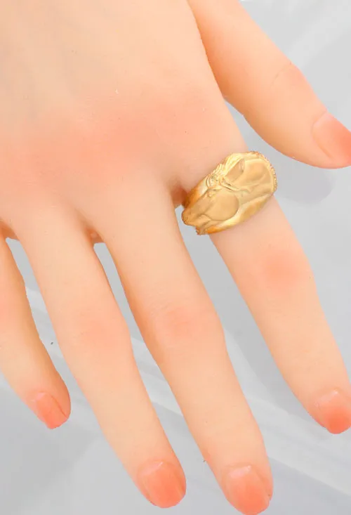 CONJUNTO ORO 18K PENDIENTES Y SORTIJA CABALLOS 001_0440051