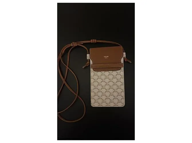 Céline EMBRAGUE PARA TELÉFONO Blanco 