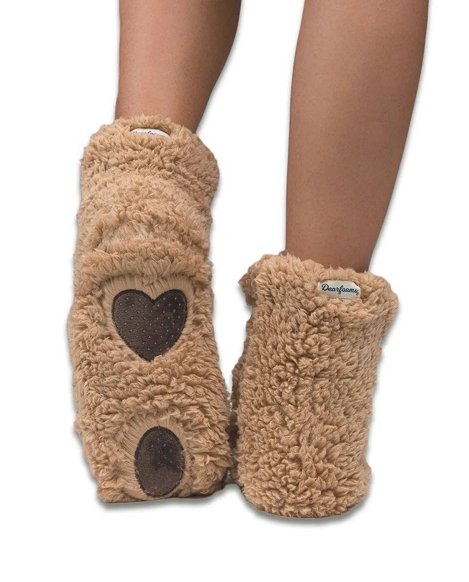 Dearfoams 60549 Calcetines deslizantes flurry animales para mujer en lattee
