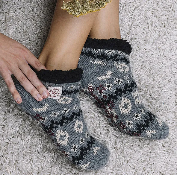 Dearfoams 60559 Calcetines de punto de ventisca para mujer en lattee