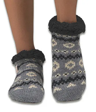 Dearfoams 60559 Calcetines de punto de ventisca para mujer en lattee