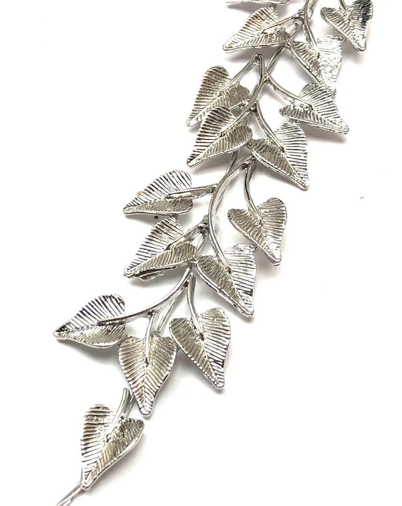 DIADEMS PLATEADAS DE BODA ESTILO GRIEGO PARA SU PEINADO