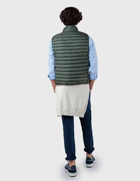 El ganso Chaleco Acolchado verde para hombre